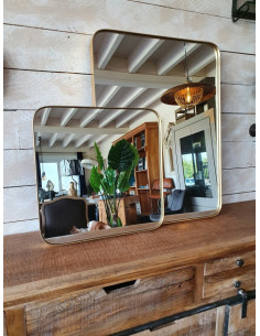 Miroir rectangulaire bouts...