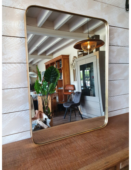 Miroir rectangulaire bouts arrondis 80 cm