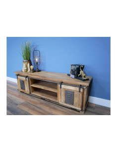 Meuble TV en bois massif...