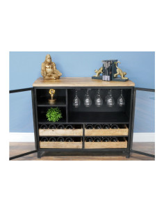 Buffet bar avec portes vitrées 2