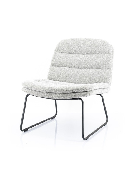 Fauteuil bas en tissu Bermo