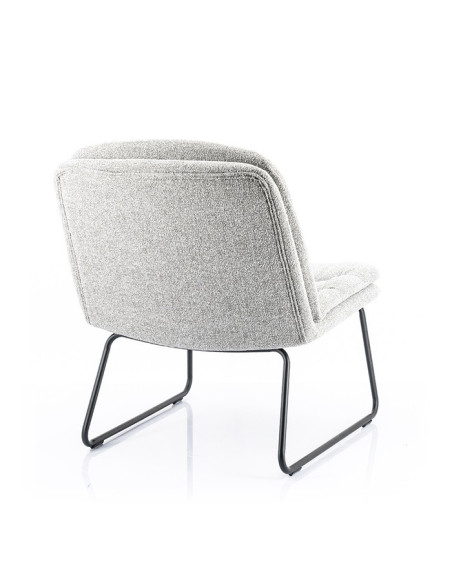 Fauteuil bas en tissu Bermo