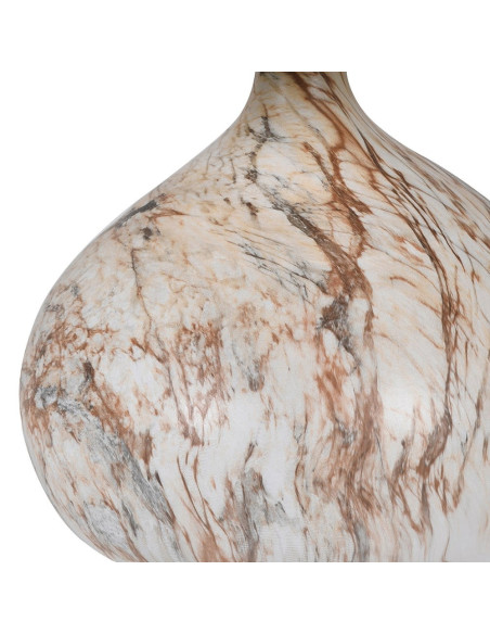 Lampe en céramique effet marbre avec abat-jour