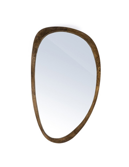 Miroir en bois de manguier naturel