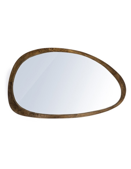 Miroir en bois de manguier naturel