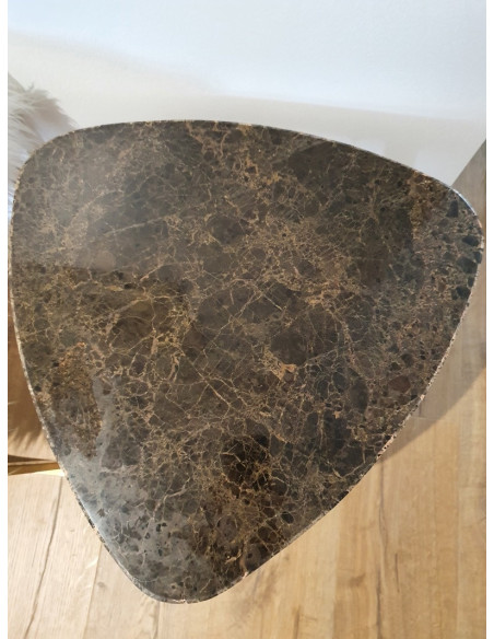 Table d'appoint avec plateau en marbre