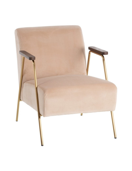 Fauteuil lounge Design en velours confortable