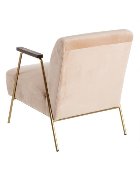 Fauteuil lounge Design en velours confortable
