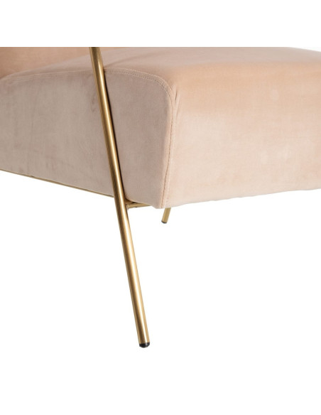 Fauteuil lounge Design en velours confortable