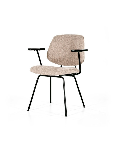Fauteuil Design en tissu et métal Lynn