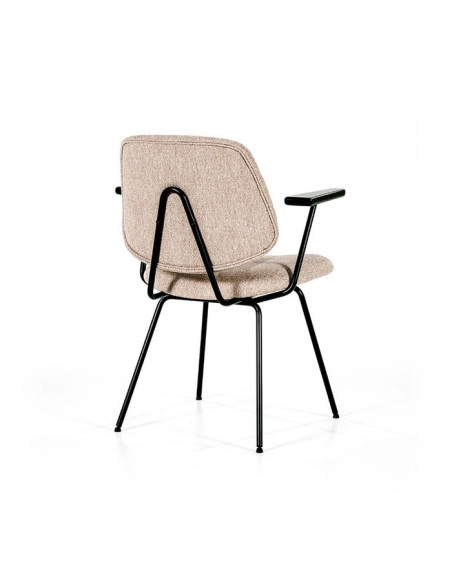 Fauteuil Design en tissu et métal Lynn