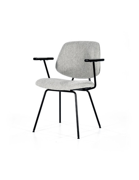 Fauteuil Design en tissu et métal Lynn