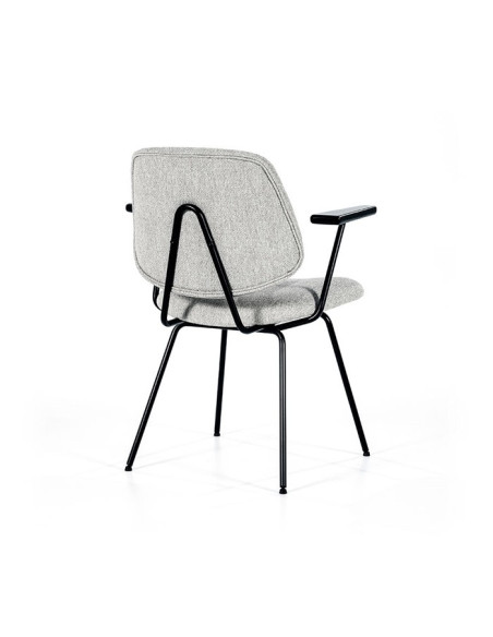 Fauteuil Design en tissu et métal Lynn