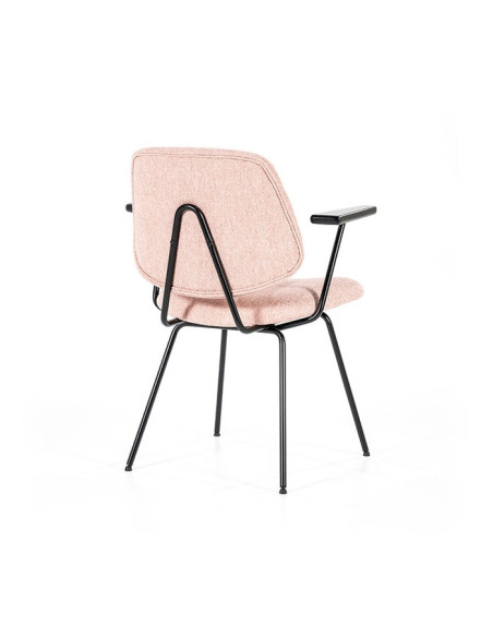 Fauteuil Design en tissu et métal Lynn