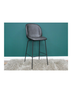 Lot de 2 Tabourets de bar gris