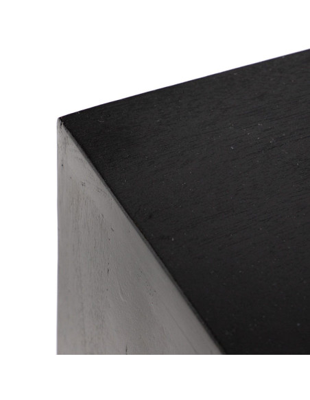 Grand buffet en bois massif de manguier noir avec 5 tiroirs