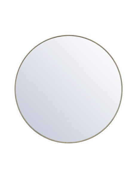 Grand miroir rond en métal 120cm