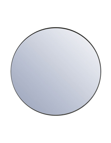 Grand miroir rond en métal 120cm
