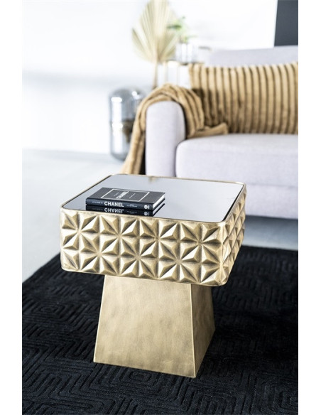 Table d'appoint Design en métal or