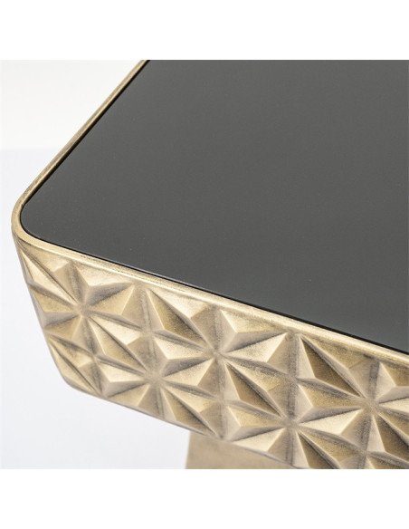 Table d'appoint Design en métal or