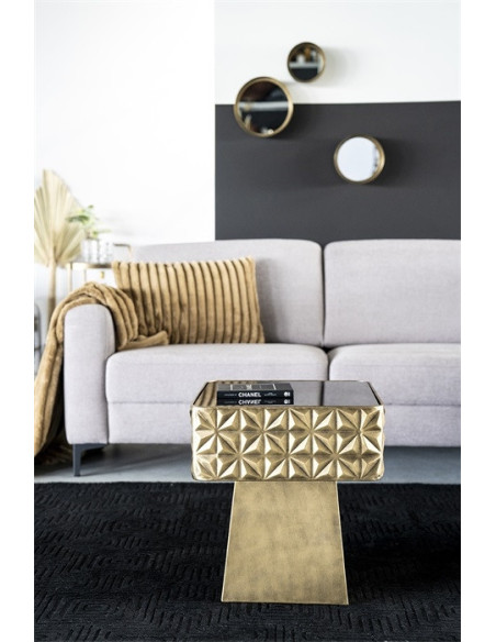 Table d'appoint Design en métal or