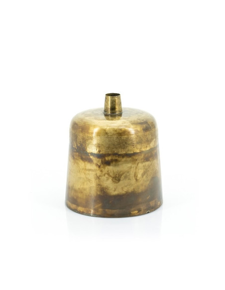 Vase en métal doré effet vieilli
