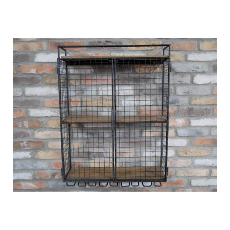 Étagère murale grillage rack à verres...