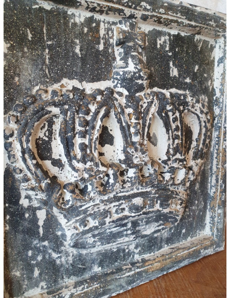 Déco murale couronne à la patine antique 50cm