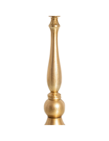 Guéridon classique doré avec plateau marbre blanc