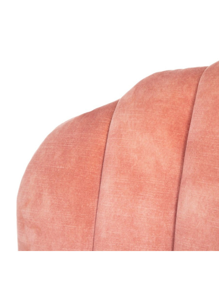 Lot de 2 chaises en velours coquillage