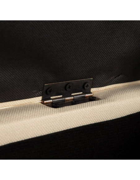 Banquette en lin capitonnée coffre