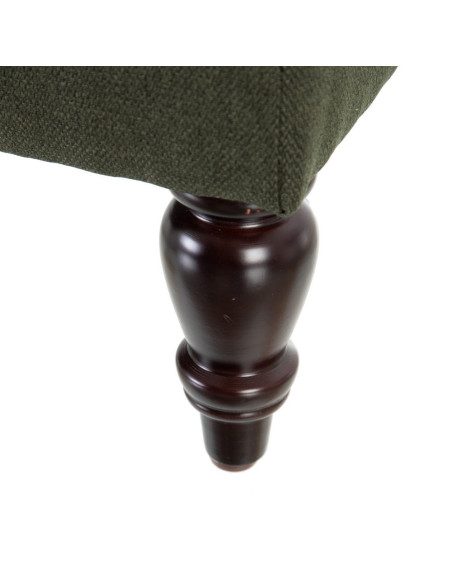 Banquette en lin capitonnée coffre