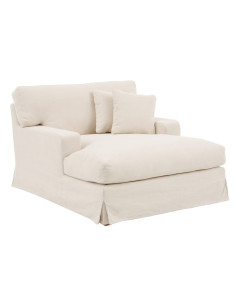 Méridienne en tissu beige... 2