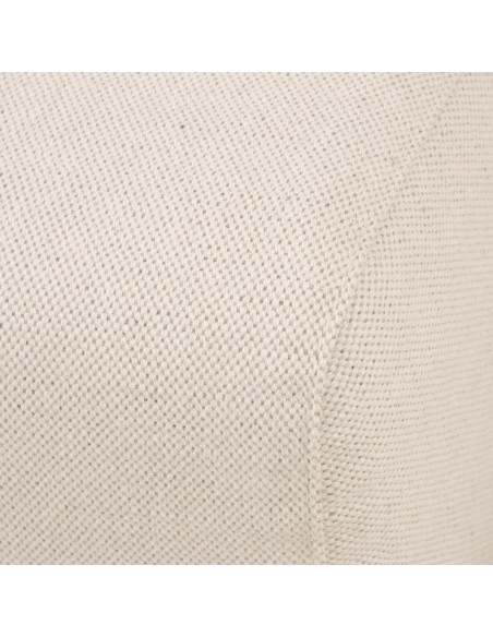 Méridienne en tissu beige avec coussins