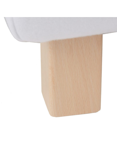 Méridienne en tissu beige avec coussins