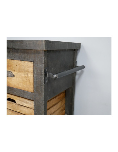 Console de cuisine avec tiroirs et caissons de rangements