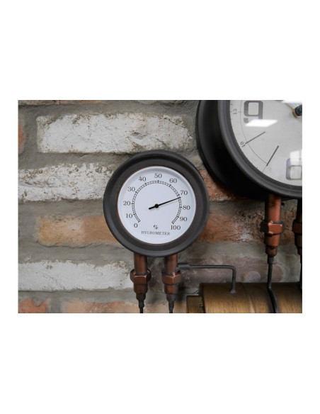 Horloge thermique style industriel