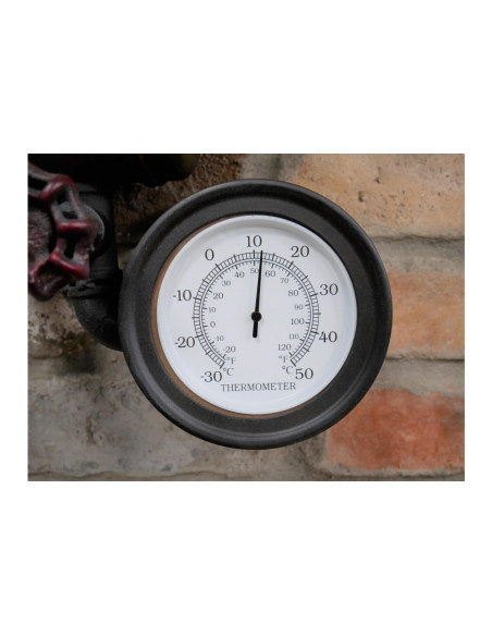 Horloge thermique style industriel