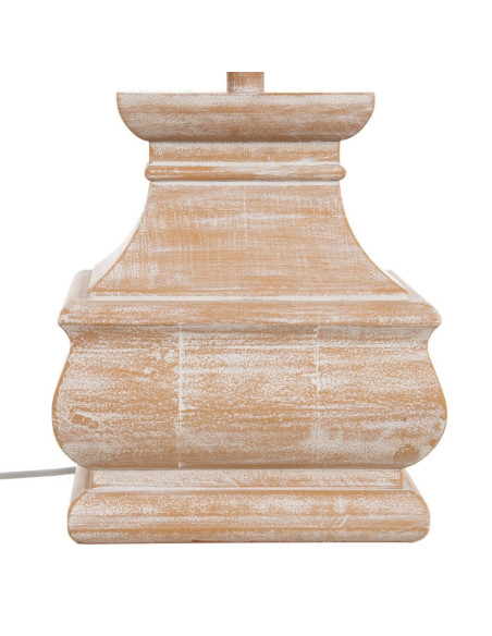 Lampe à poser en bois effet antique