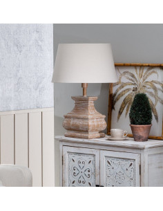 Lampe à poser en bois effet...