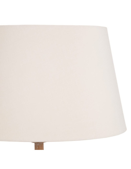 Lampe à poser effet antique avec abat-jour rond