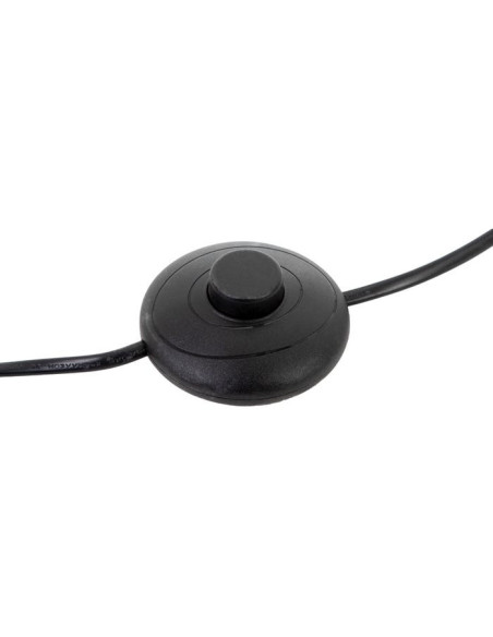 Lampe sur pied métallique dorée avec feuillage