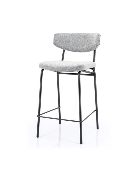 Lot de 2 tabourets de bar en tissu Crockett