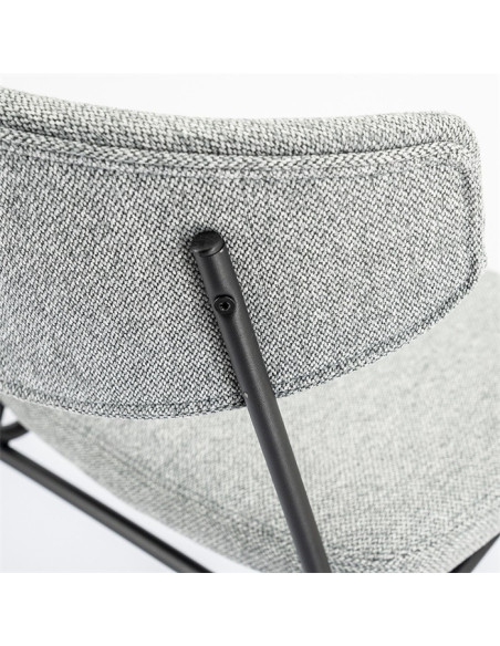 Lot de 2 tabourets de bar en tissu Crockett