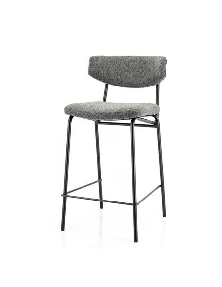Lot de 2 tabourets de bar en tissu Crockett