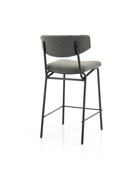 Lot de 2 tabourets de bar en tissu Crockett