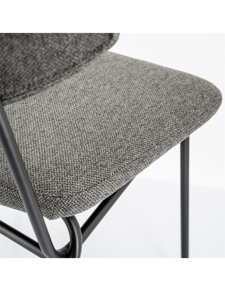 Lot de 2 tabourets de bar en tissu Crockett