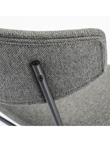 Lot de 2 tabourets de bar en tissu Crockett