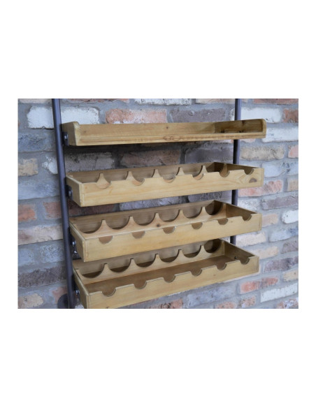 Etagère murale support à verres et bouteilles de vin