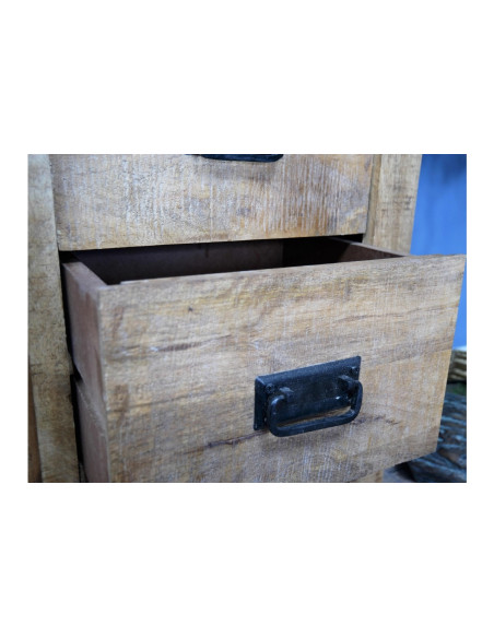 Meuble de rangement avec porte coulissante et tiroirs